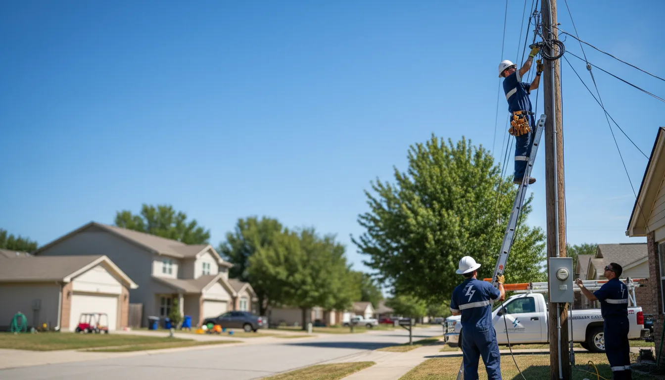 Residential electrician providing installation services in Dana, IA